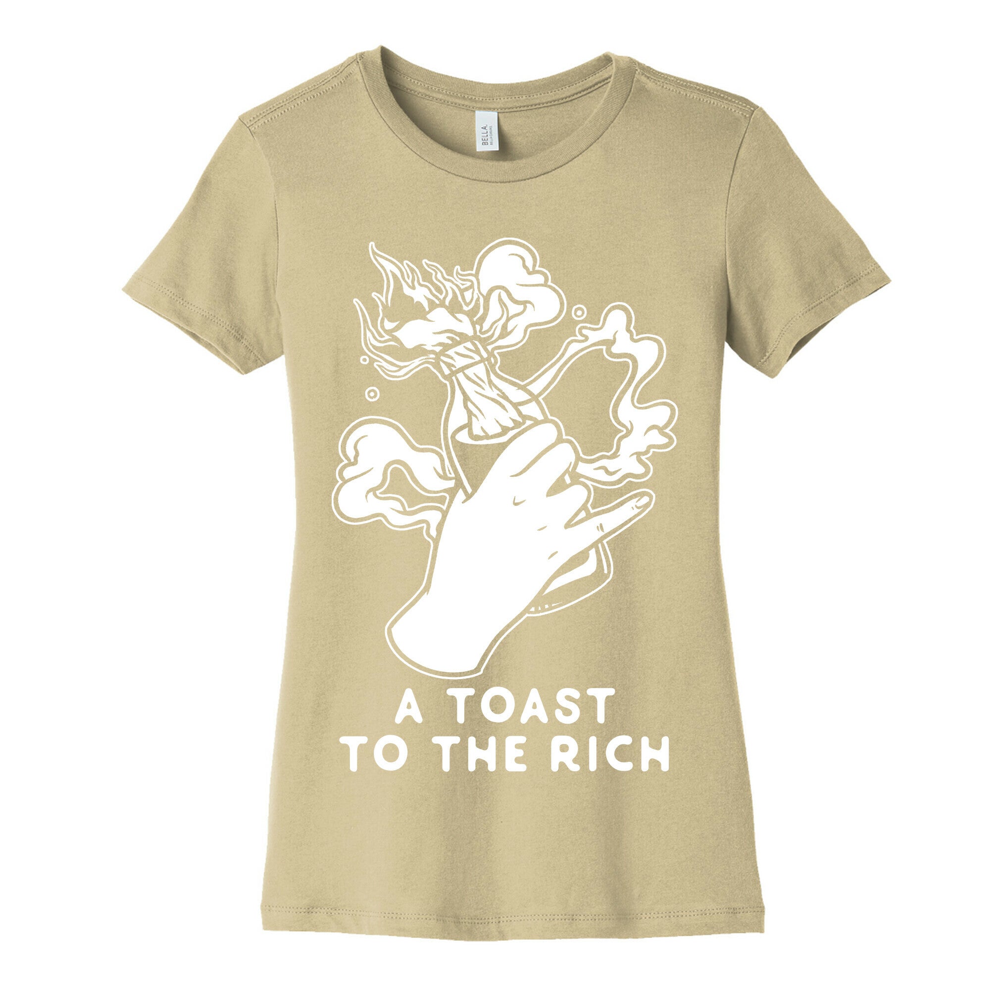 A Toast To The Rich Women's Cotton Tee